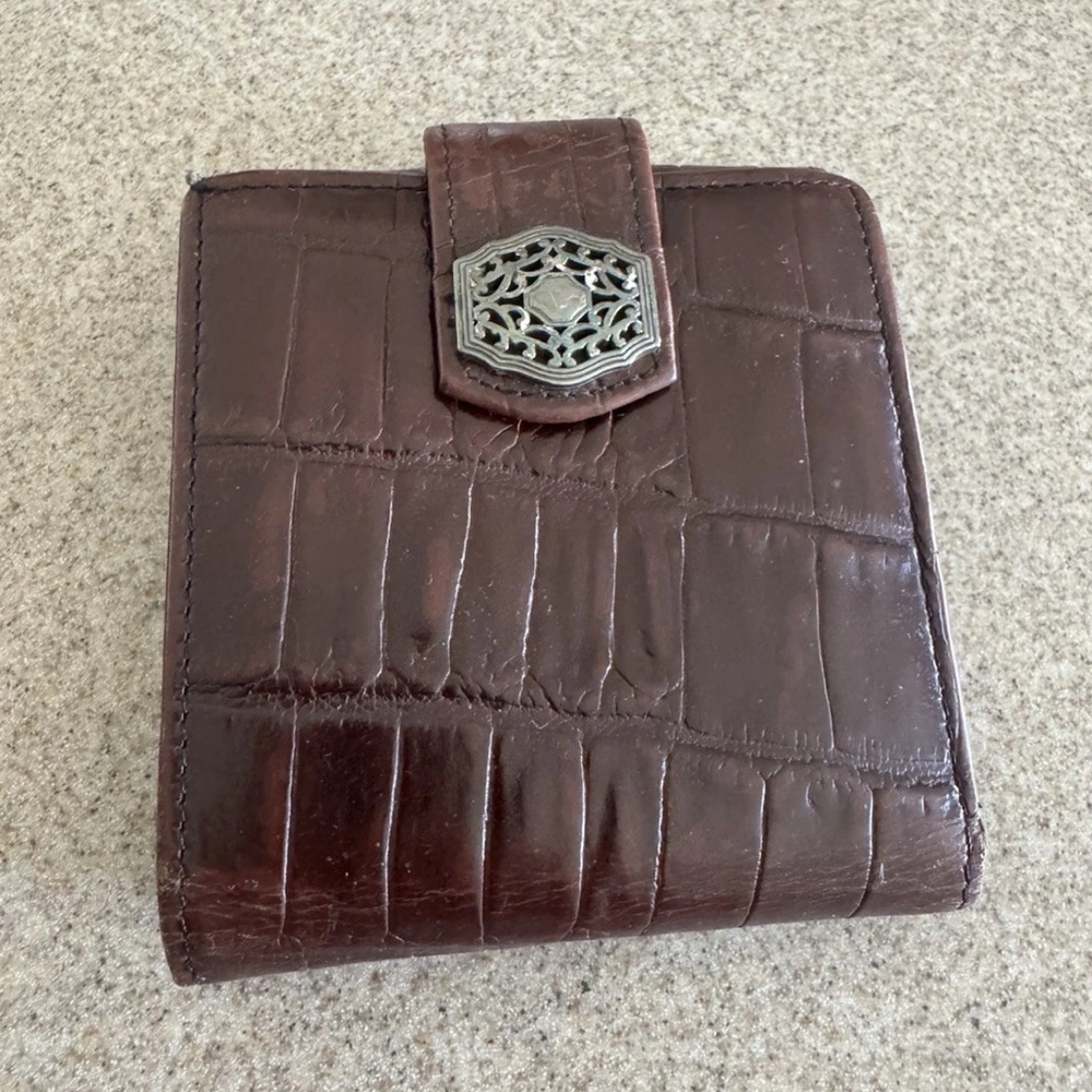 Brighton Brown Wallet with Silver Accent